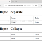 CSS / Reference / border-collapse